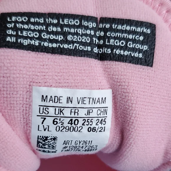 Adidas X LEGO Sport J Collaboration Running Shoes Size 8 - Picture 12 of 16